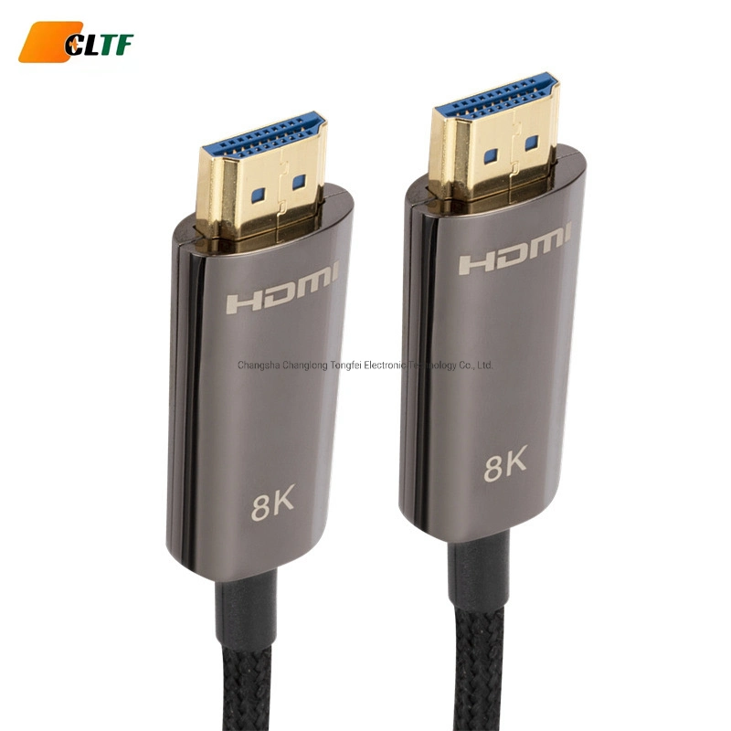 Factory Hot Sale Fiber Optic HDMI Cable 4K/8K 60Hz High Speed Hdr HDMI Male to Male for HD TV Projector Monitor 10m 15m 20m