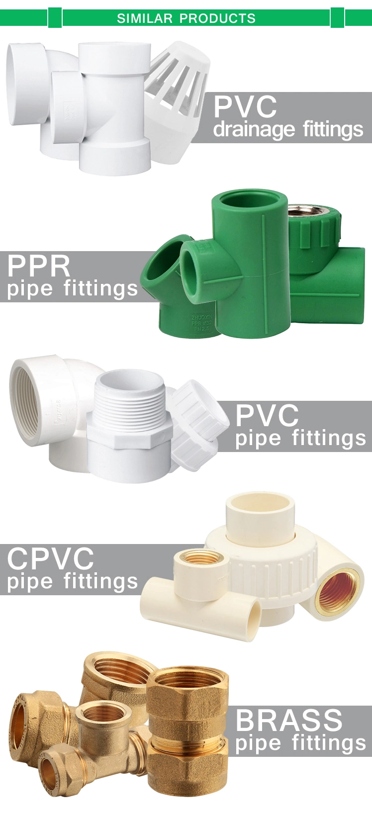 PVC Male Thread Adaptor of AS/NZS1260 Wasting Water Series