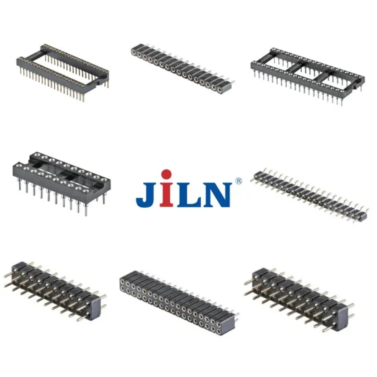 Female Header 2.54 mm Pitch 3.5 Height Single Row 180 Degree Female Pin Header Connector on PCB