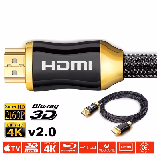 Factory Hot Sale Fiber Optic HDMI Cable 4K/8K 60Hz High Speed Hdr HDMI Male to Male for HD TV Projector Monitor 10m 15m 20m